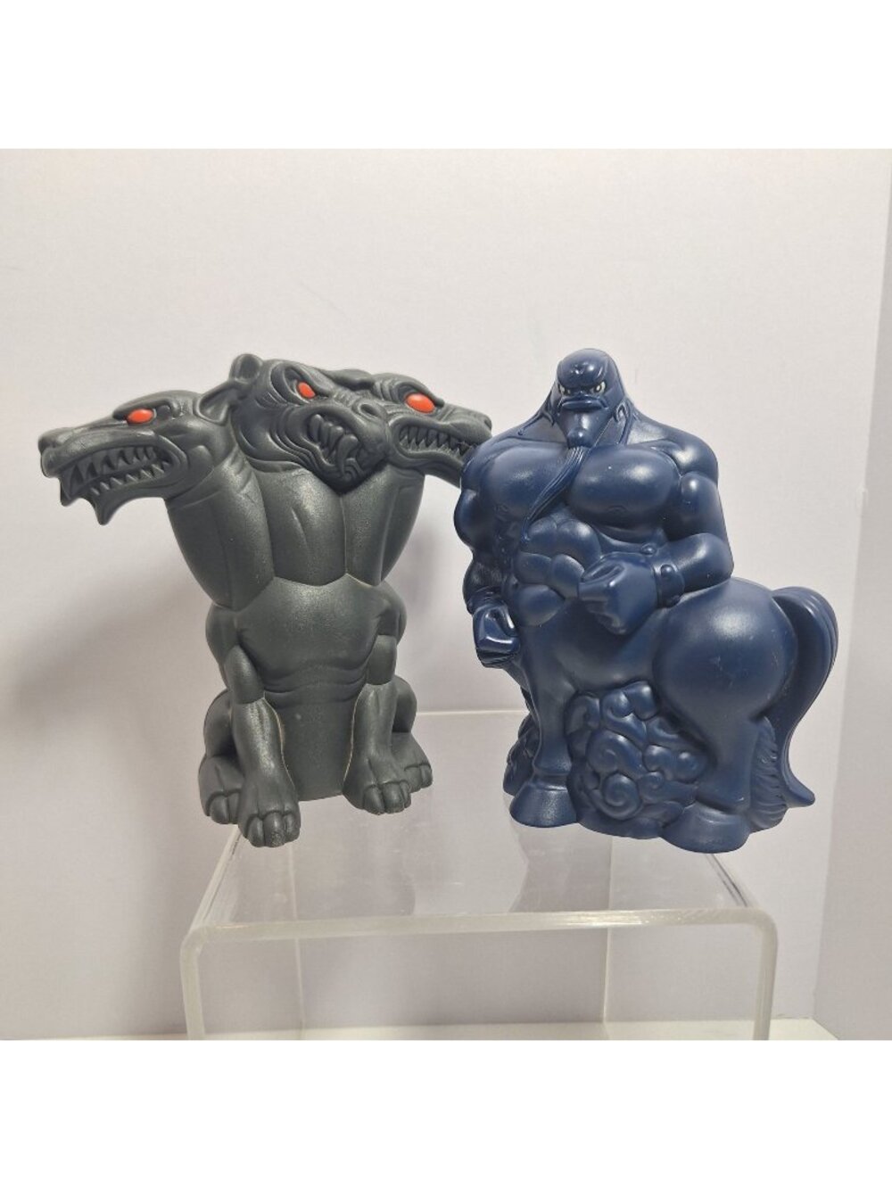 Disney Hercules 3 Headed Dog Centaur Figures Gray & Blue